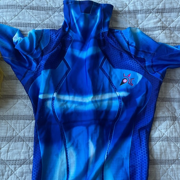 Zero Suit Samus Metroid Costume Cosplay Halloween - Picture 6 of 7